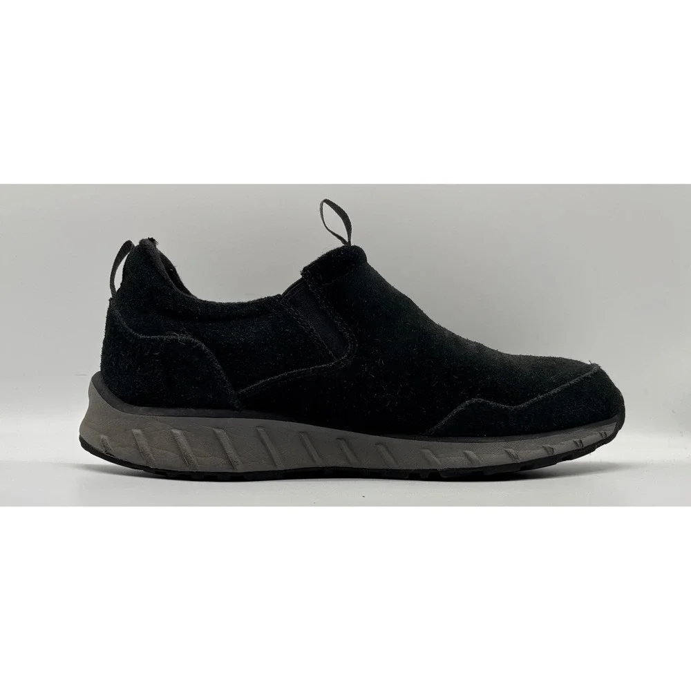 L.L.Bean Men's Black Suede Slip On Comfort Shoes Casual Walking Loafers Size 11